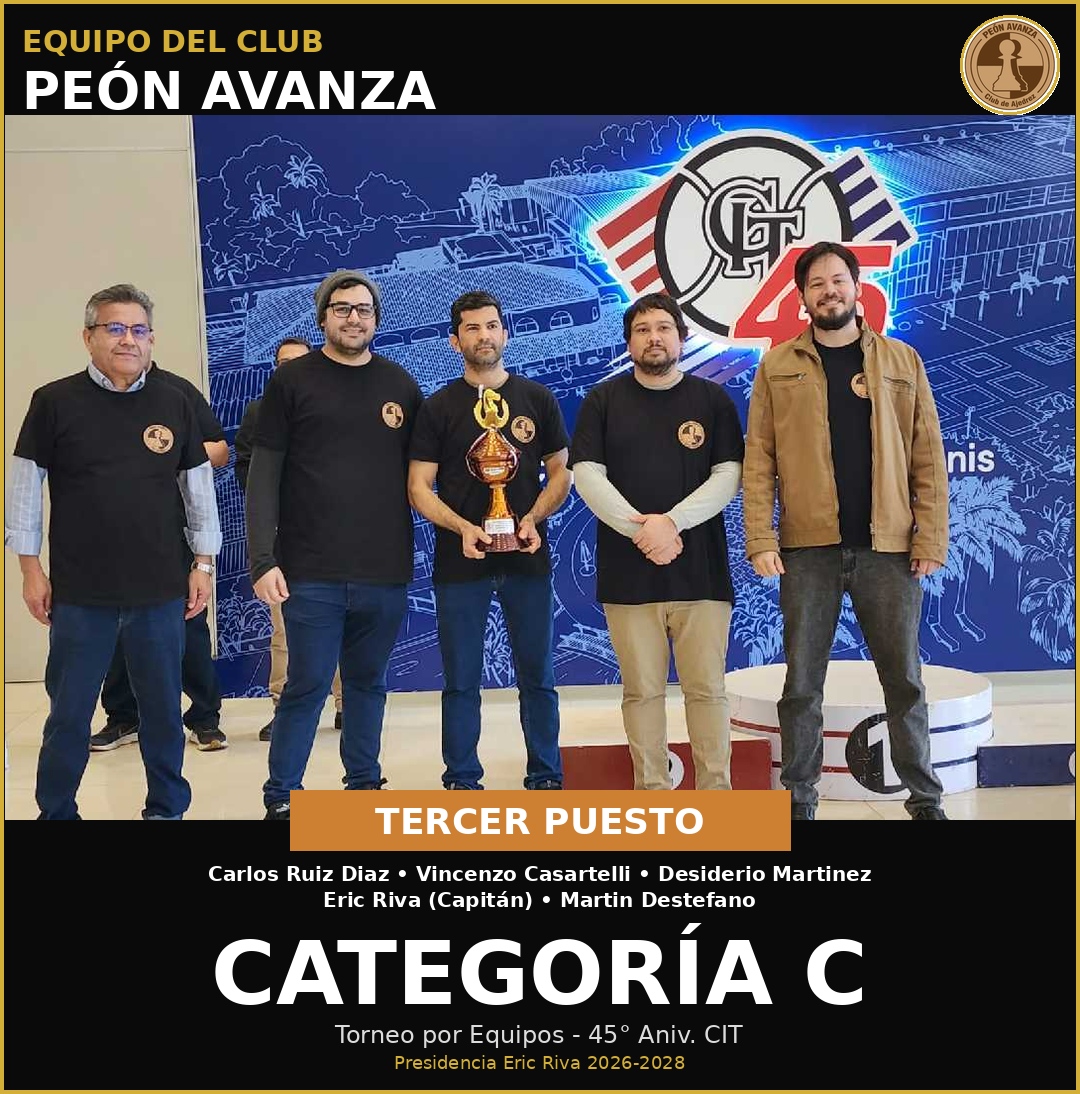 3er puesto Categoría C - CIT 2026